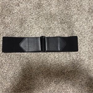 Express Black Leather Belt